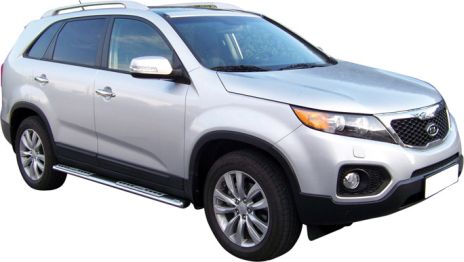 TUBES MARCHE PIEDS OVALE INOX DESIGN KIA SORENTO 01.2010/09.2012