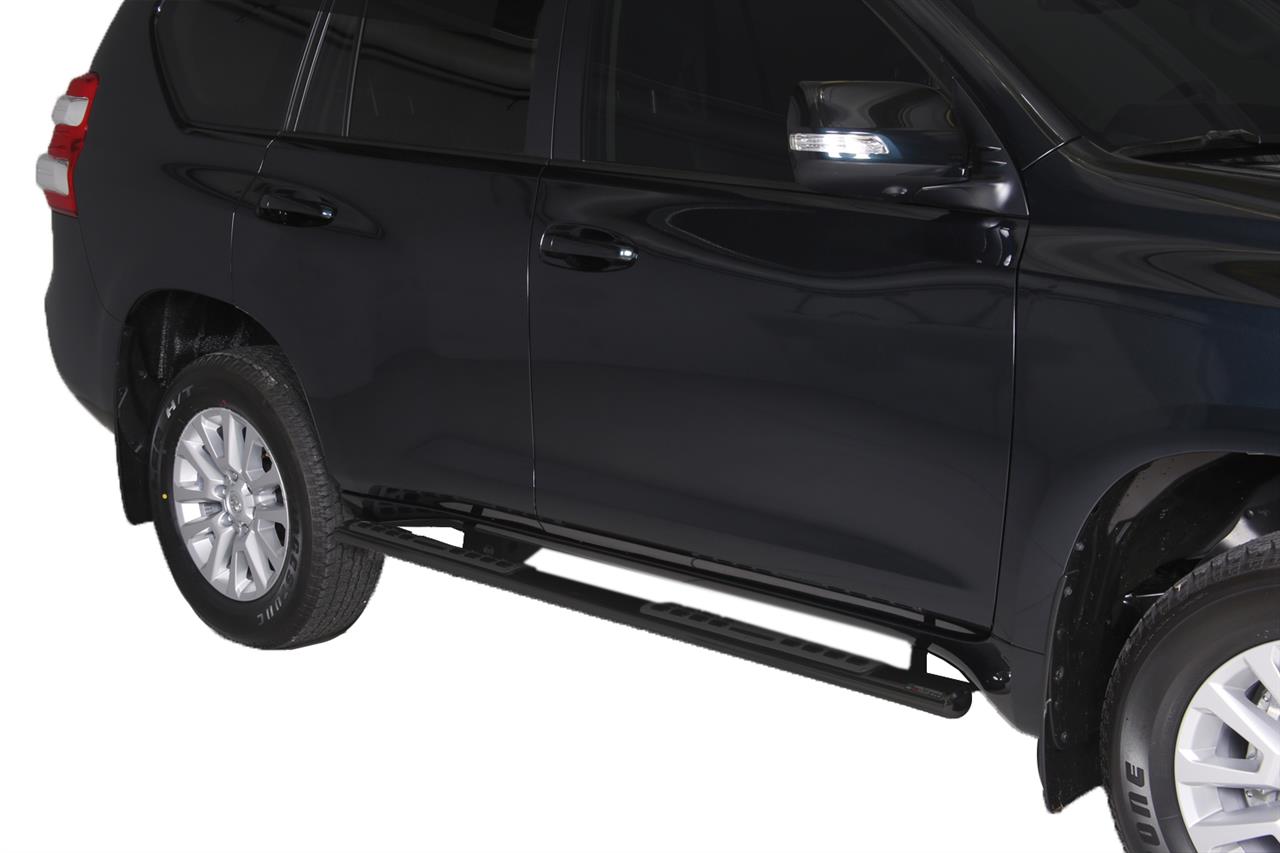 TUBES MARCHE PIEDS OVALE NOIR DESIGN TOYOTA LC150 5 P 2009+ & 2018+