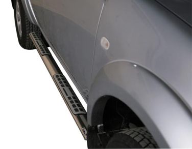 TUBES MARCHE PIEDS OVALE INOX DESIGN MITSUBISHI L200 2010/2014 DOUBLE CAB 