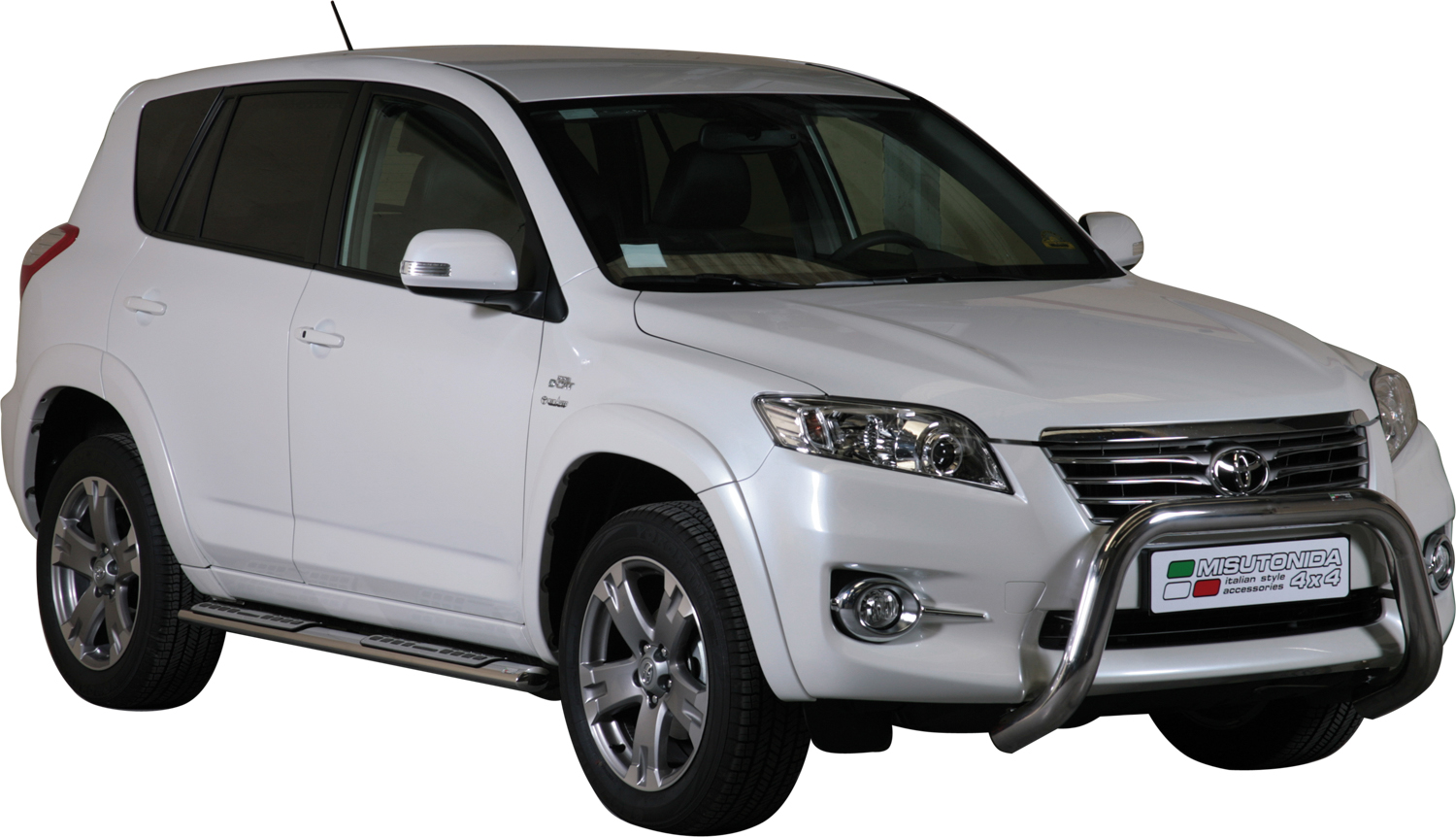TUBES MARCHE PIEDS OVALE INOX  DESIGN TOYOTA RAV4 2010/2012