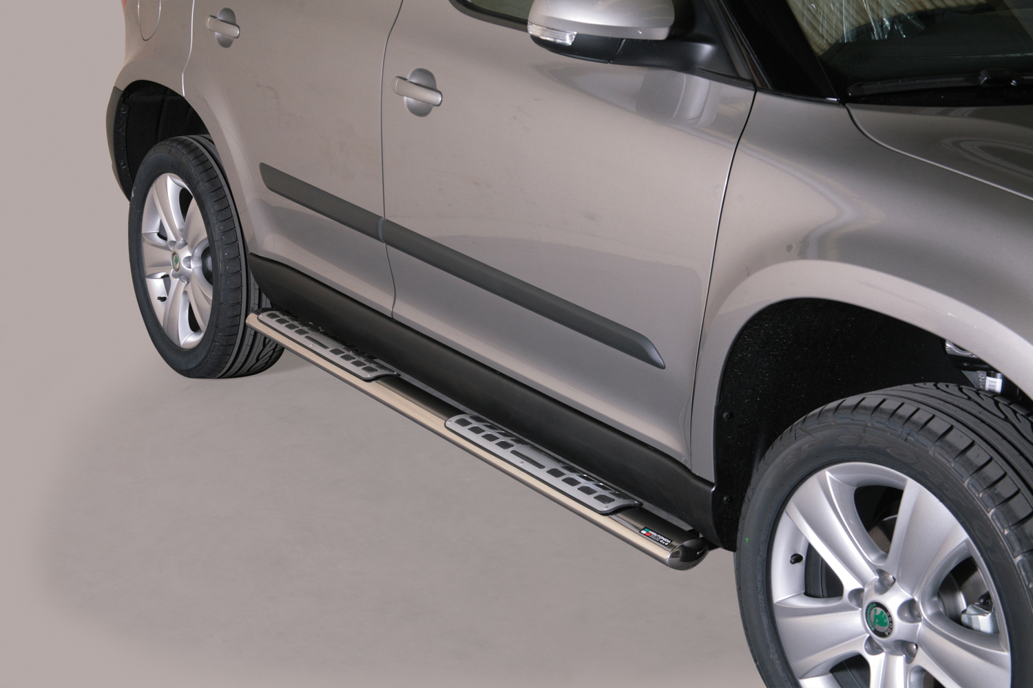Tubes Marche Pieds Ovale Inox Design Skoda Yeti 2011+