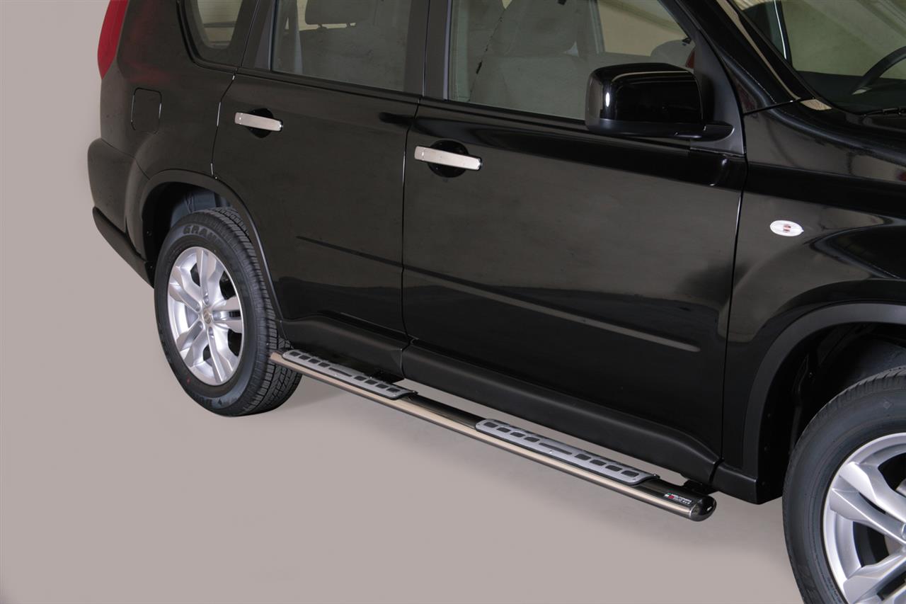 TUBES MARCHE PIEDS OVALE INOX DESIGN NISSAN XTRAIL 2011/2014
