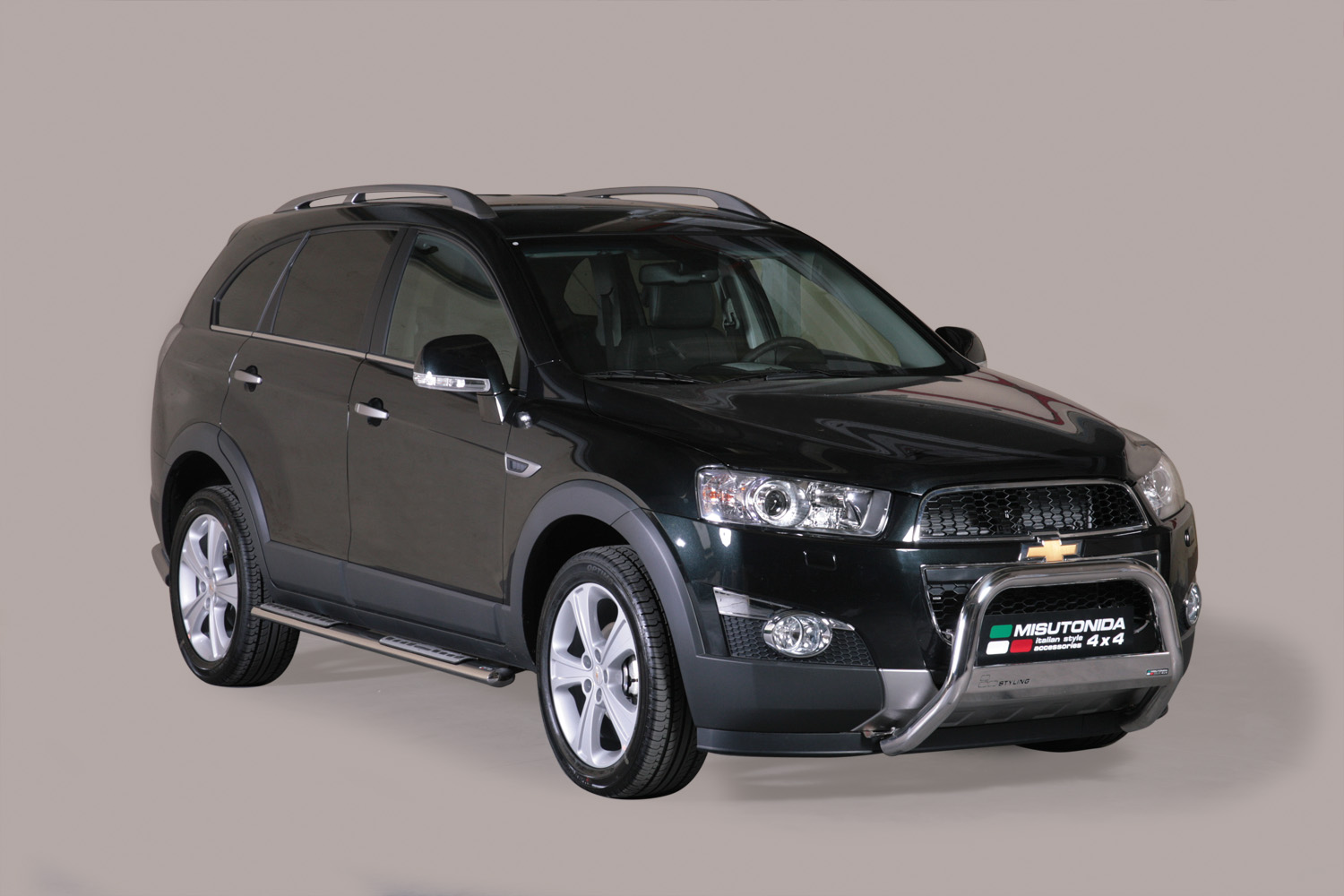 TUBES MARCHE PIEDS OVALE INOX  DESIGN CHEVROLET CAPTIVA 2011+