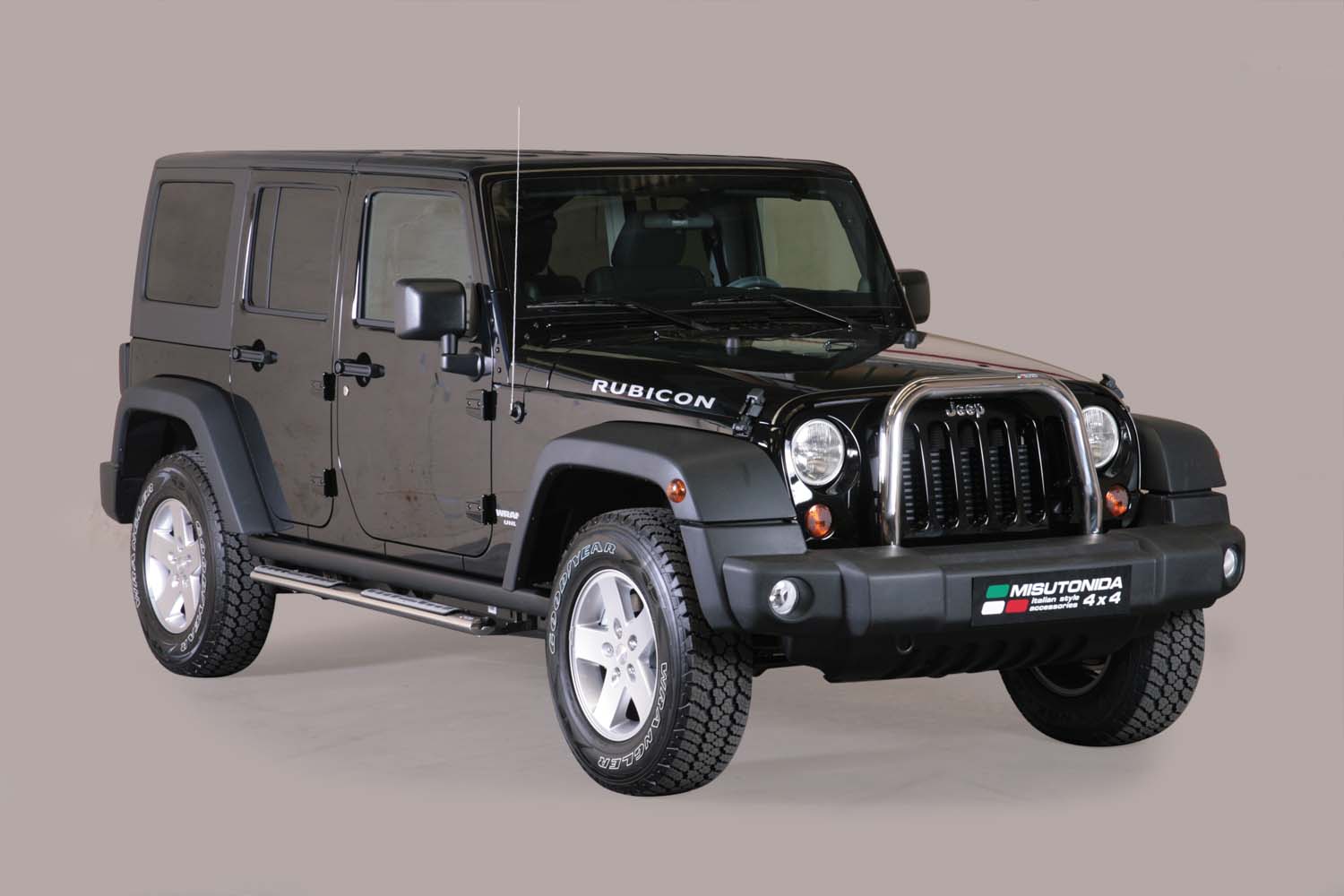 TUBES MARCHE PIEDS OVALE INOX  DESIGN JEEP WRANGLER 2011+ 5PORTES