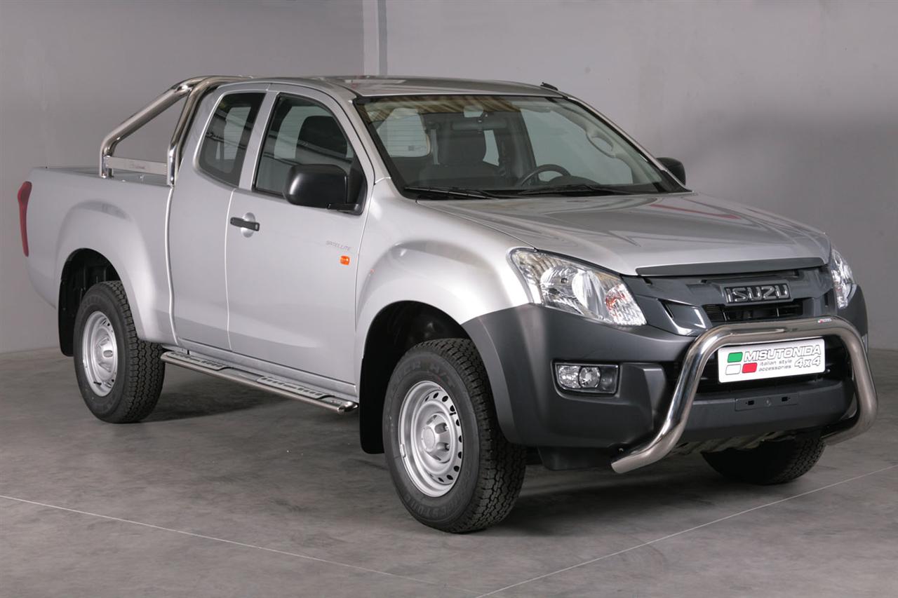 TUBES MARCHE PIEDS OVALE INOX DESIGN ISUZU D-MAX 2012/2020 SPACE CAB