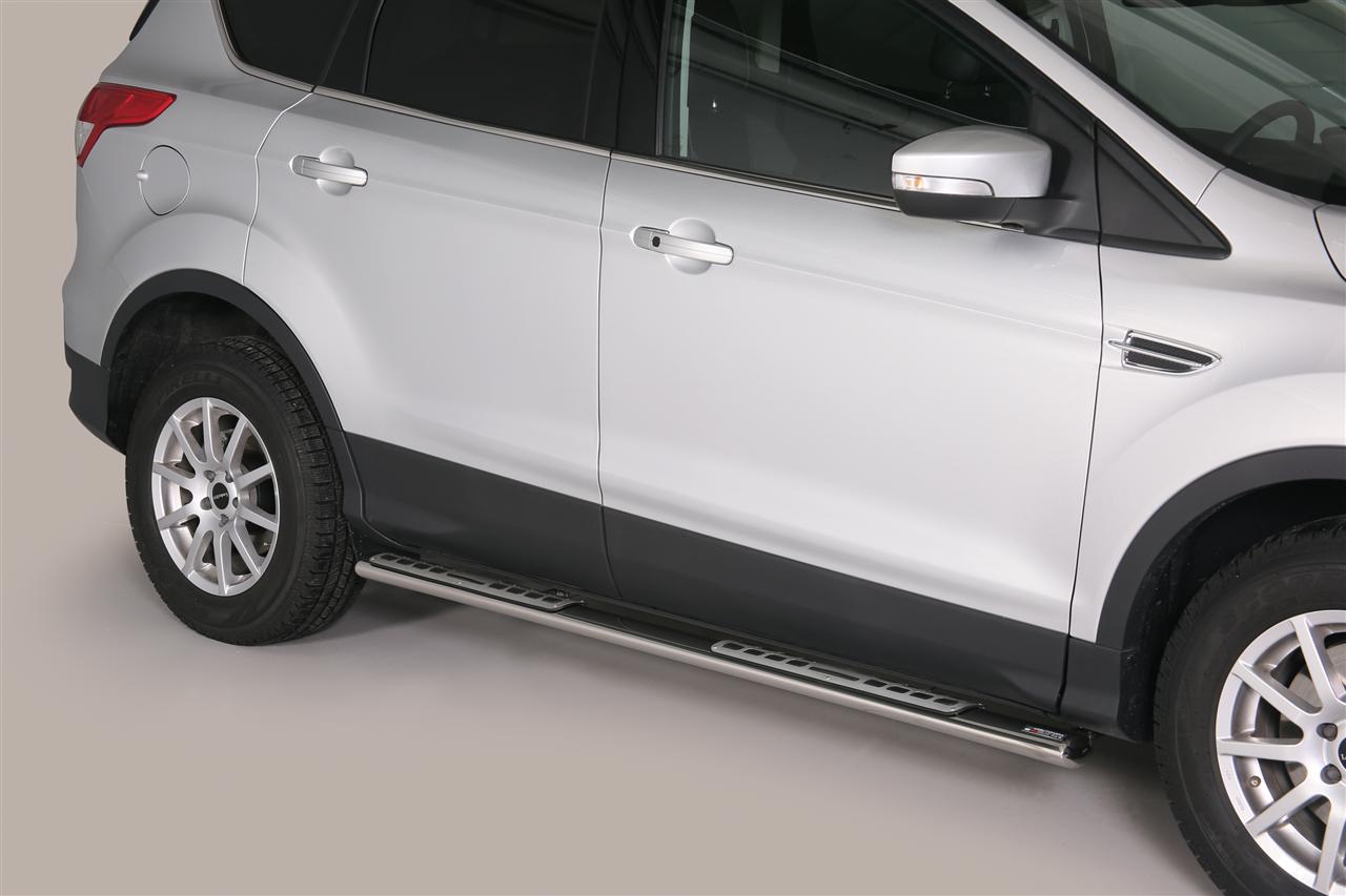 TUBES MARCHE PIEDS OVALE INOX DESIGN FORD KUGA 2013+