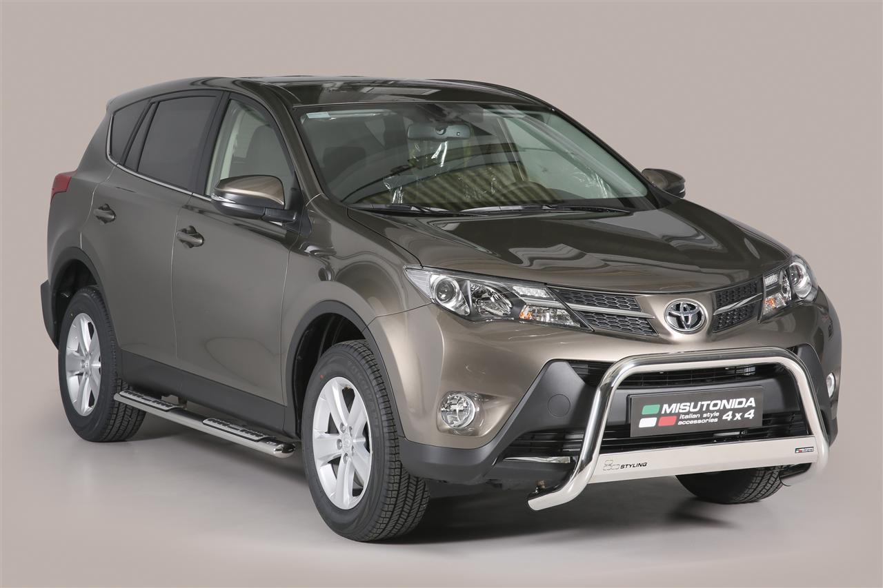 TUBES MARCHE PIEDS OVALE INOX DESIGN TOYOTA RAV4 2013+