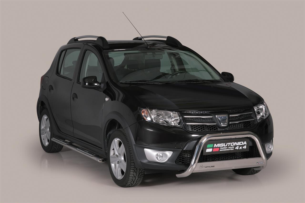 TUBES MARCHE PIEDS OVALE INOX DESIGN DACIA SANDERO STEPWAY 2013+