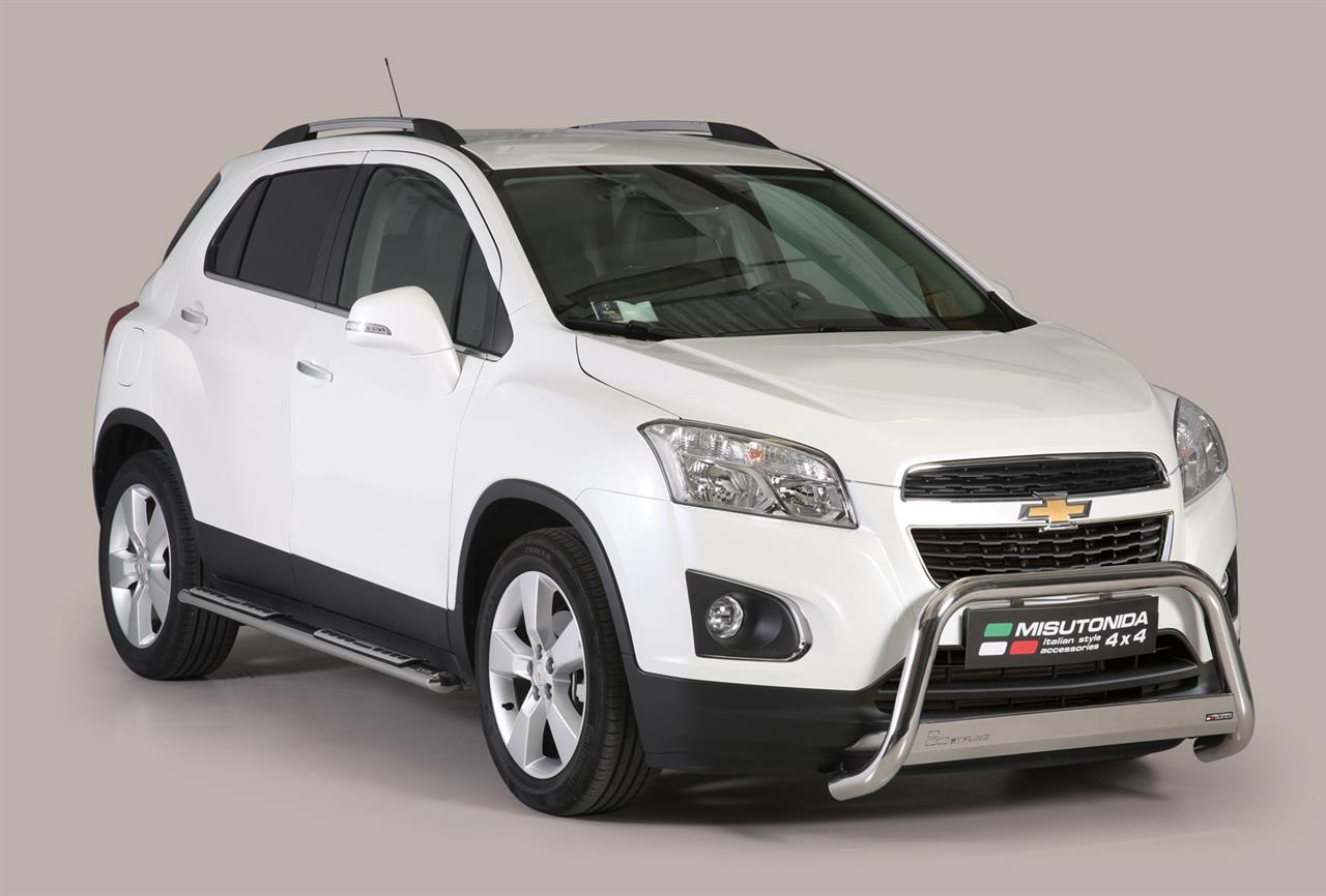 TUBES MARCHE PIEDS OVALE INOX  DESIGN CHEVROLET TRAX 2013+