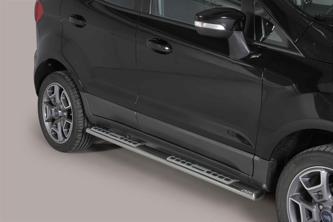 TUBES MARCHE PIEDS OVALE INOX DESIGN FORD ECOSPORT 2014+ / 2018+