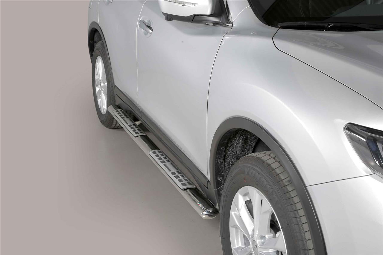TUBES MARCHE PIEDS OVALE INOX DESIGN NISSAN XTRAIL 2015+