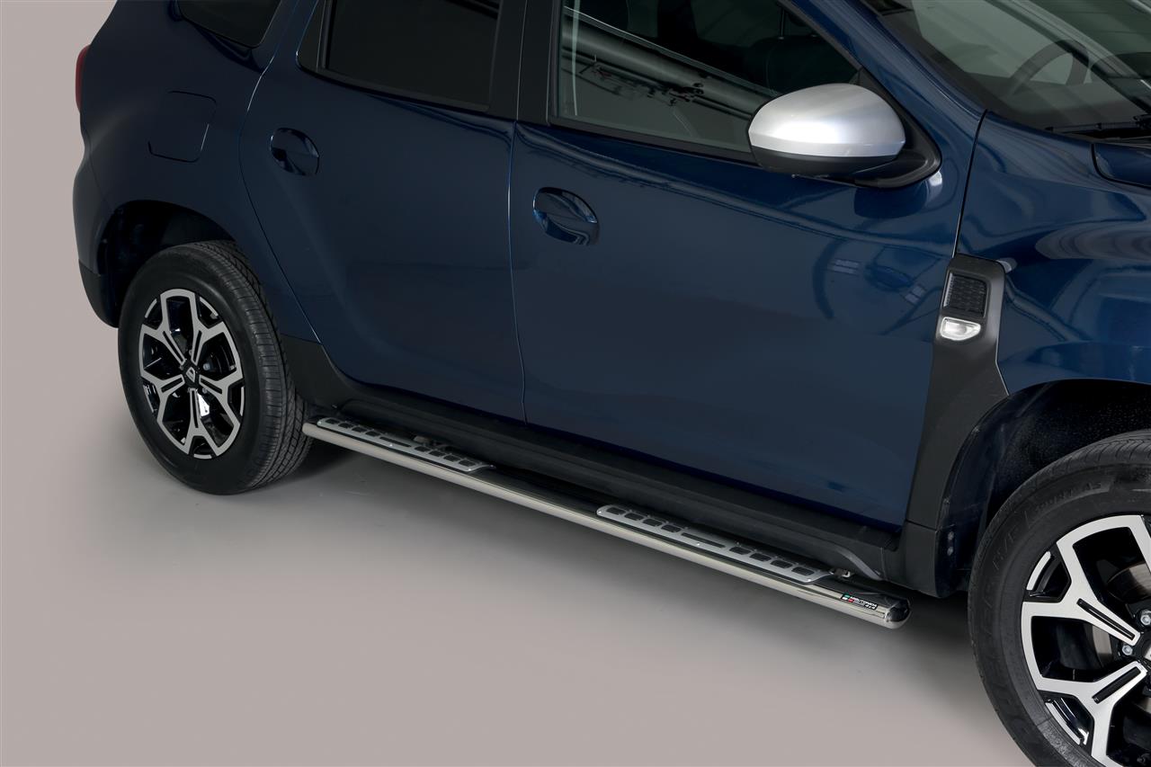 TUBES MARCHE PIEDS OVALE INOX DESIGN DACIA DUSTER 2018+