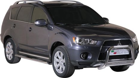 MEDIUM BAR INOX Ø 63 MITSUBISHI OUTLANDER 2010+ CE