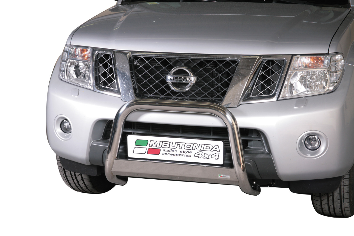 MEDIUM BAR INOX Ø 63 NISSAN NAVARA D40 05-2010+ CE SAUF V6