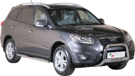 MEDIUM BAR INOX Ø 63 HYUNDAI SANTA FE 2010/2011 + CE