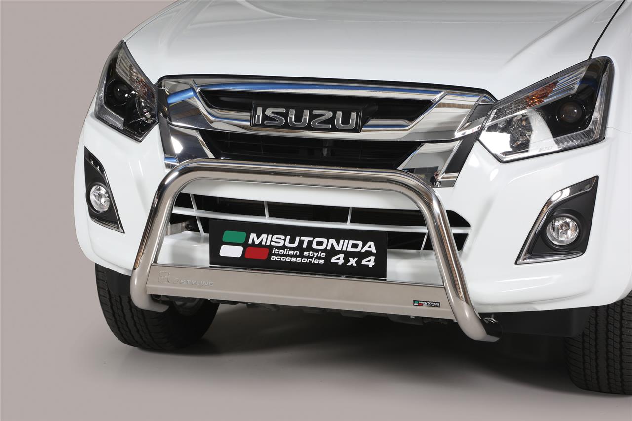 MEDIUM BAR INOX Ø 63 ISUZU DMAX 2012/2020 CE THERMOLAQUE NOIR