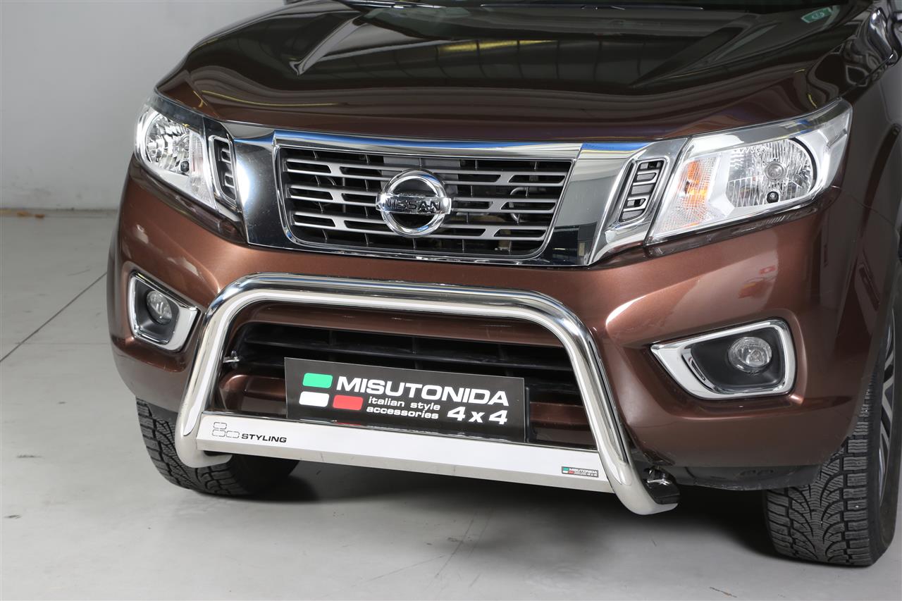 MEDIUM BAR INOX Ø 63 NISSAN NAVARA NP300 2016+ CE