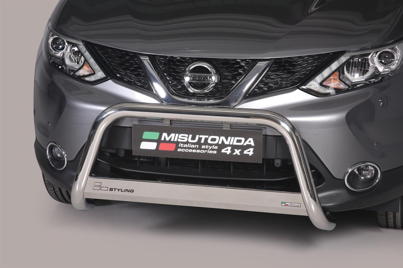 MEDIUM BAR INOX Ø 63 NISSAN QASHQAI 2014+ CE