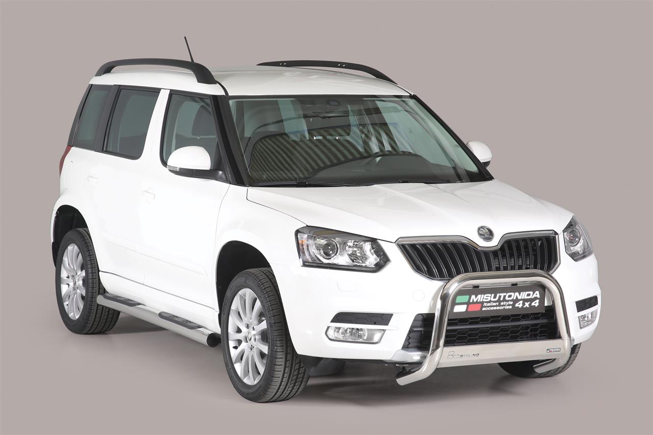 MEDIUM BAR INOX Ø 63 SKODA YETI 2014+ CE (4X4 & 4X2)