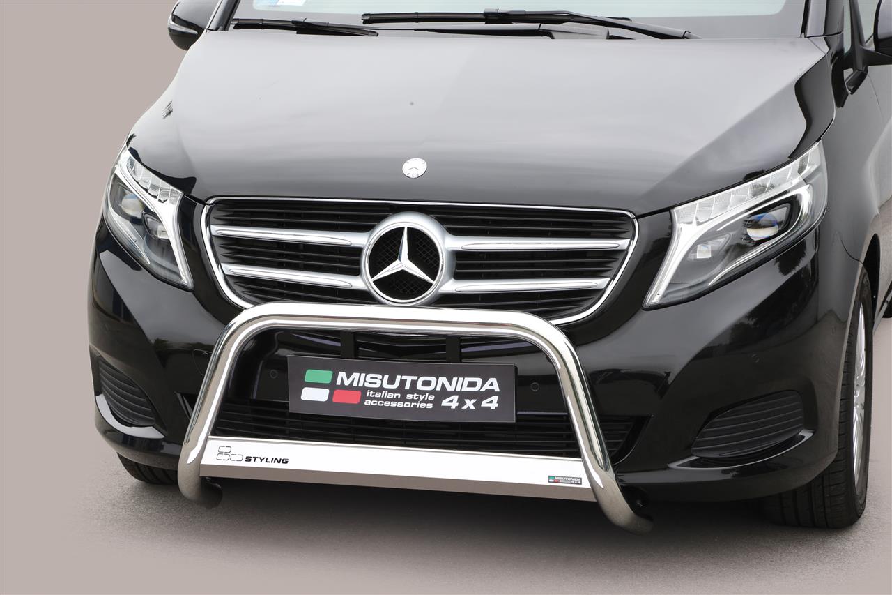 MEDIUM BAR INOX Ø 63 MERCEDES V-CLASS 2014+ CE