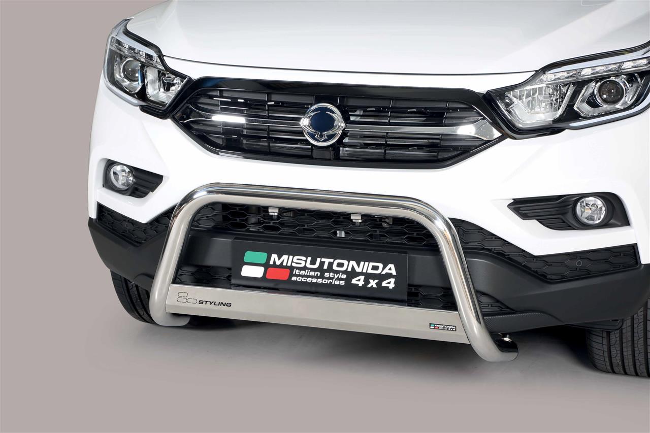 MEDIUM BAR INOX Ø 63 SSANGYONG MUSSO SPORTS 2018+ CE