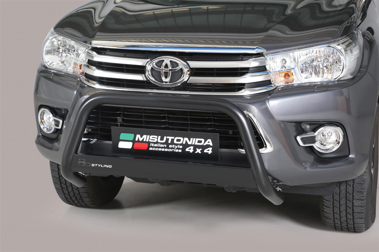 MEDIUM BAR INOX Ø 63 TOYOTA HILUX 2016/2020 CE - THERMOLAQUE NOIR