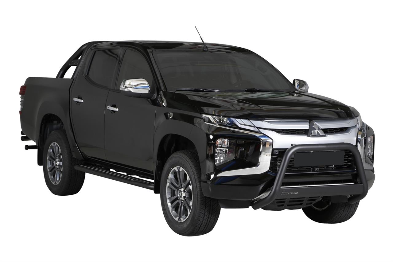 MEDIUM BAR INOX Ø 63 MITSUBISHI L200 2019+ CE - THERMOLAQUE NOIR