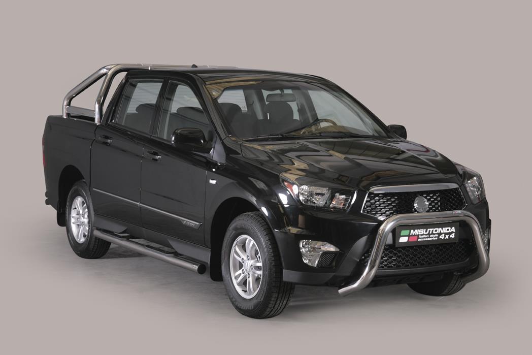 SUPER BAR INOX Ø 76 SSANGYONG ACTYON SPORTS 2012+ CE