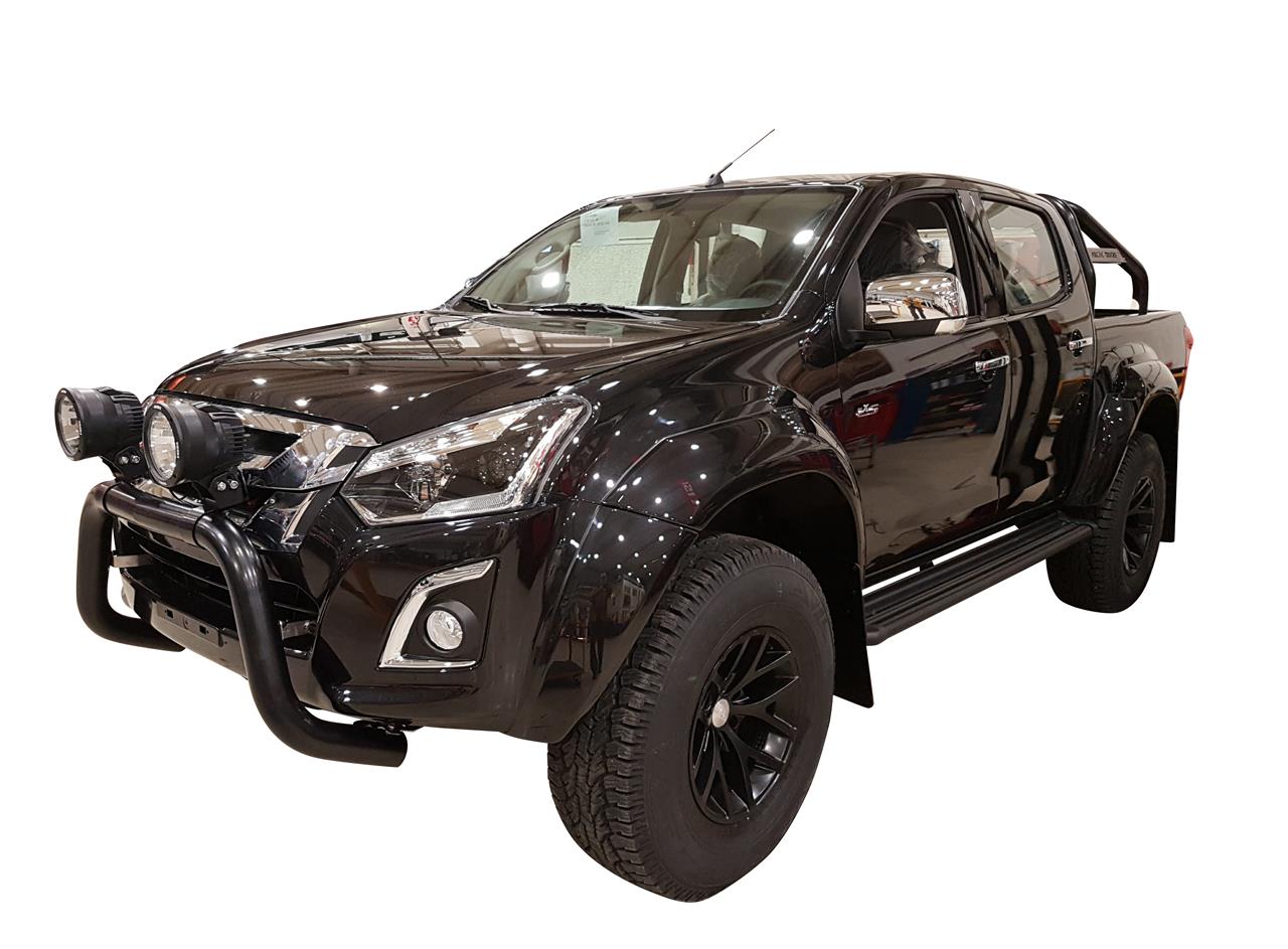 SUPER BAR INOX Ø 76 ISUZU DMAX 2012/2020 CE THERMOLAQUE NOIR 