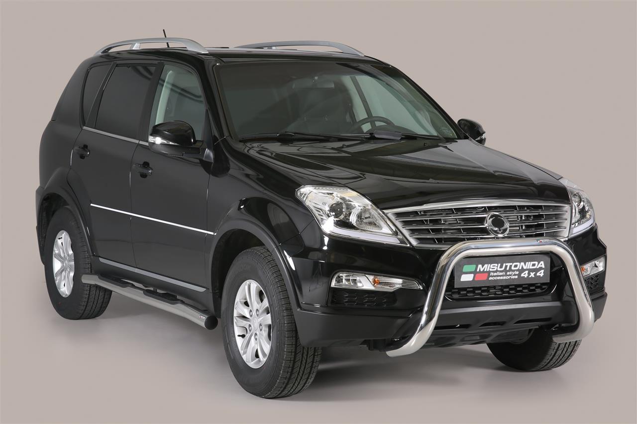 SUPER BAR INOX Ø 76 SSANGYONG REXTON W 2013+ CE