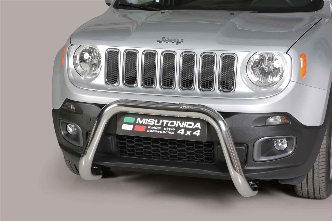 SUPER BAR INOX Ø 76 JEEP RENEGADE 2014+ CE