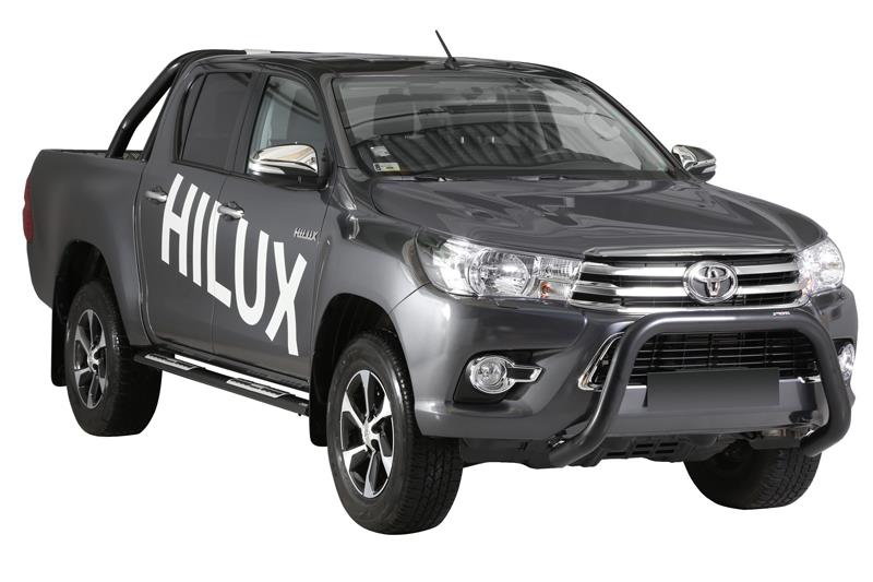 SUPER BAR INOX TOYOTA HILUX 2016/2020 CE - THERMOLAQUE NOIR 