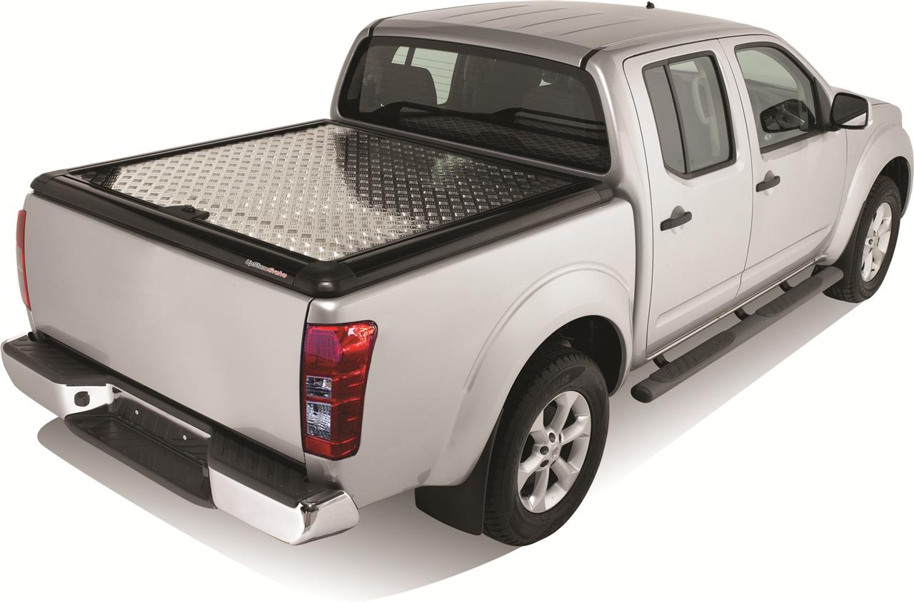 TONNEAU COVER ALU MITSUBISHI L200 LONGUE BENNE DOUBLE CAB 2010/2014 Checker plate