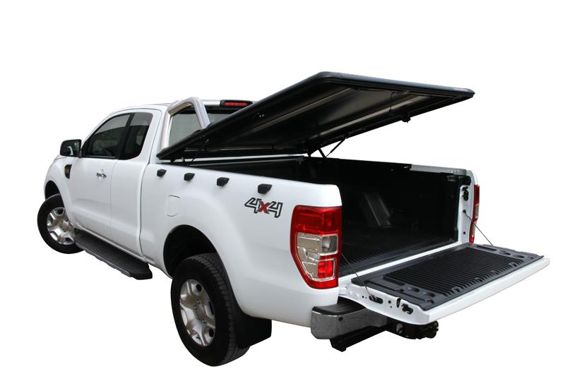 TONNEAU COVER ALU FORD RANGER 2012/2023 - SUPER CAB - COMPATIBLE ROLL BAR ORIGINE