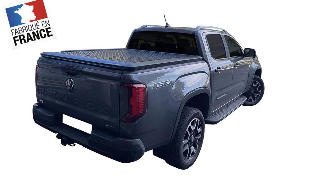 TONNEAU COVER ALU V2 NOIR VOLKSWAGEN AMAROK 2023+SANS ARCEAU