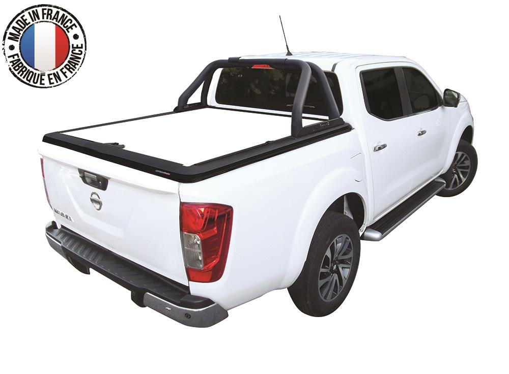 Tonneau Cover Alu V2 Nissan Np300 2016+  King Cab Blanc Perle Qm1
