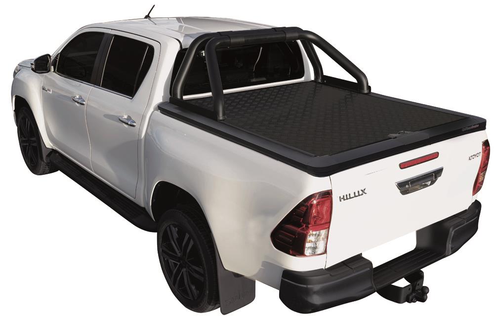 Tonneau Cover Alu V2 Toyota Hilux 2016+ Extra Cab - Thermolaque Noir