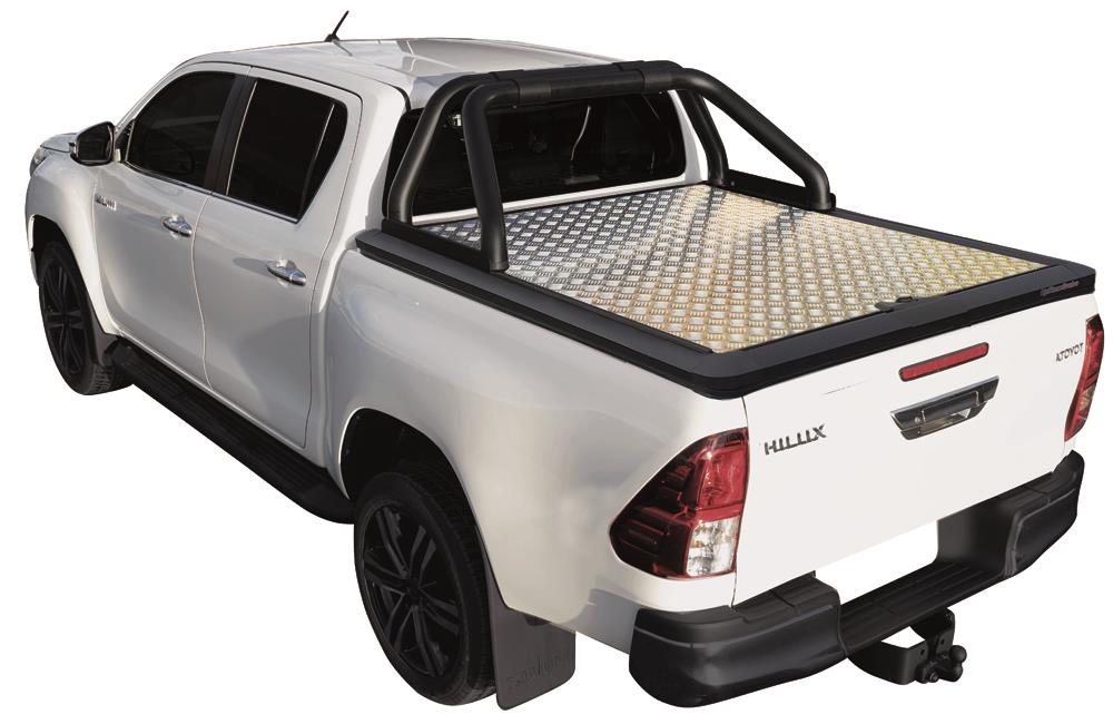 Tonneau Cover Alu V2 Toyota Hilux 2016+ Extra Cab - Aluminium