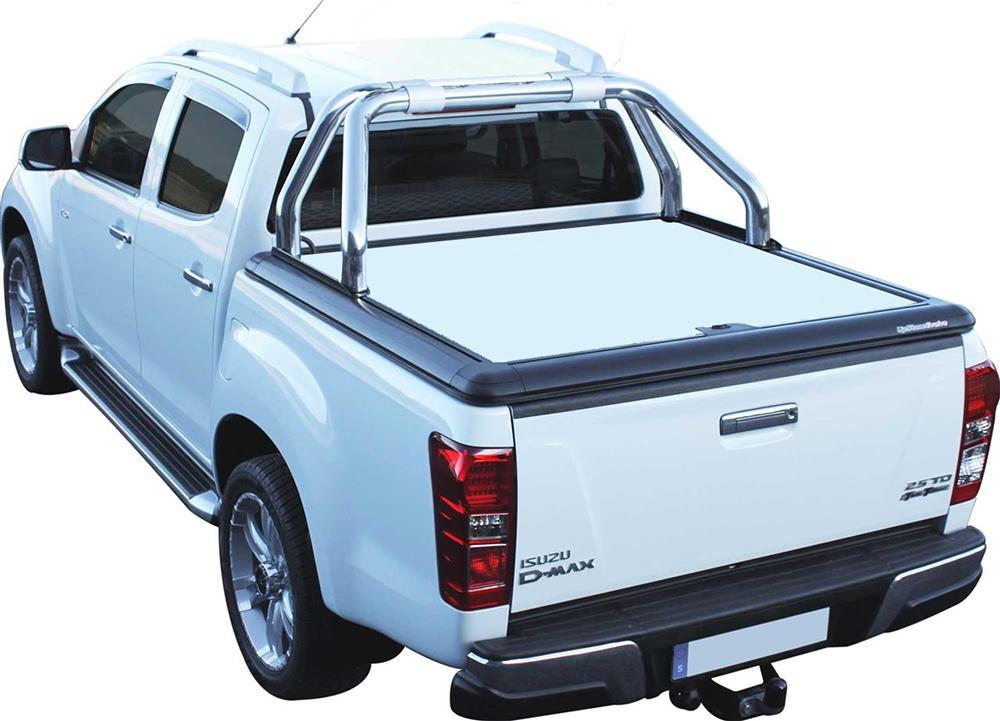 Tonneau Cover Aluminium V2 Isuzu  D-Max 2012+ Crew Cab - Peint Balnc 527