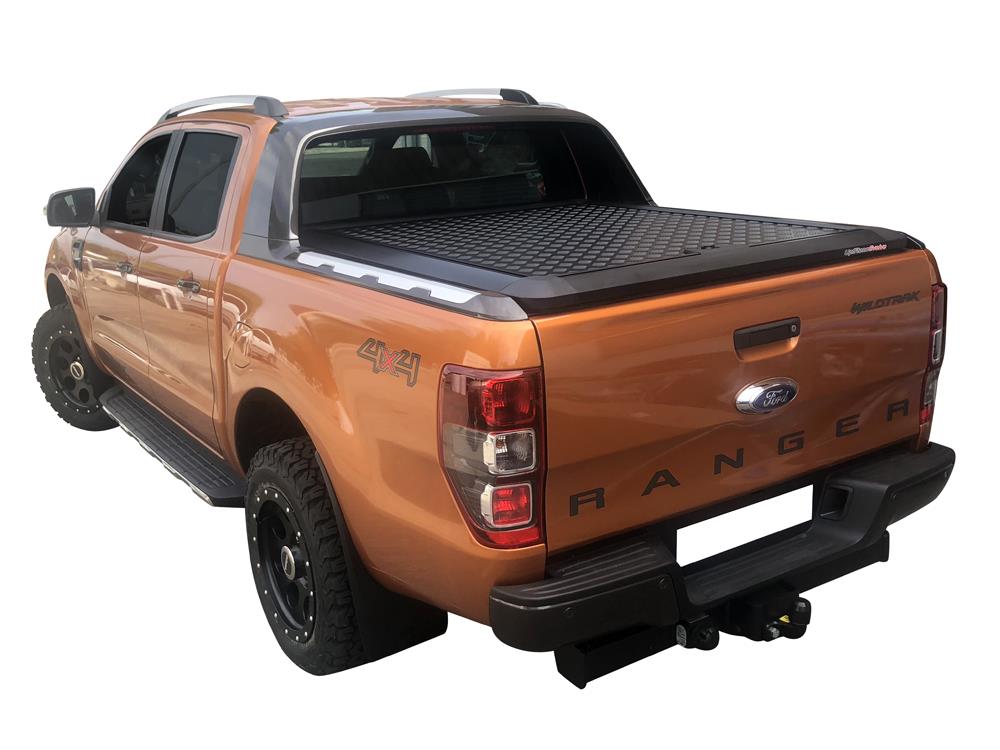 BLACK TONNEAU COVER ALUMINUM UPSTONE FOR FORD RANGER 2012+ DOUBLE CAB SPECIAL FOR WILDTRACK VERSION_DUPLICATE