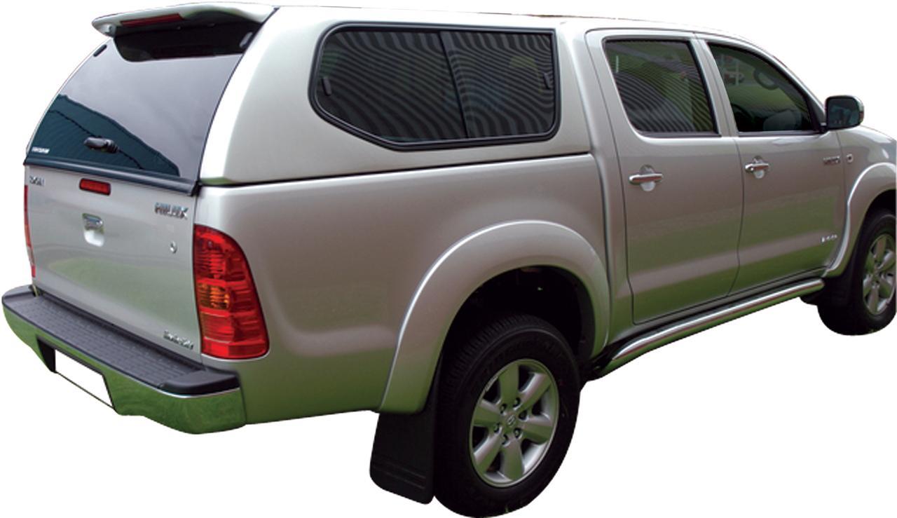 HARD TOP SLINE GLS TOYOTA VIGO 2005/2015 DOUBLE CAB AVEC VITRES NOIR ATTITUDE METAL 218
