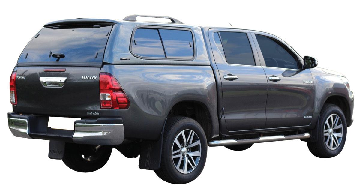 HARD TOP SLINE GLS TOYOTA VIGO 2005/2015 DOUBLE CAB AVEC VITRES NON PEINT
