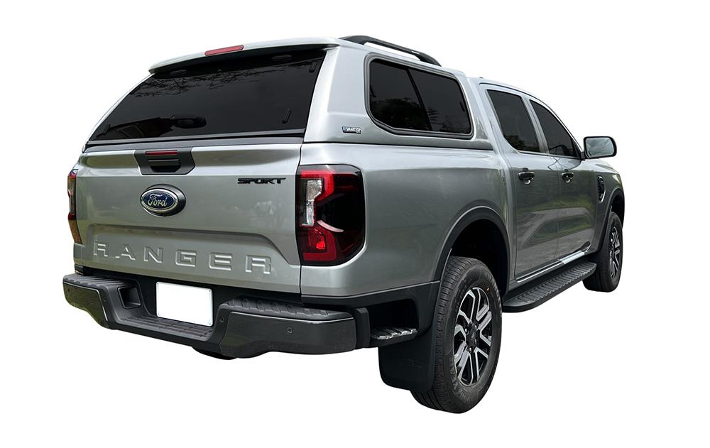 HARD TOP SLINE V2 FORD RANGER 2023+ DOUBLE CAB AVEC VITRES LATERALES COULISSANTES - NOIR PNZ8T