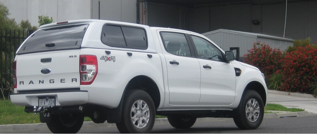 HARD TOP SLINE FORD RANGER 2012/2022 - DOUBLE CAB - AVEC VITRES LATERALES COULISSANTES - NOIR G9ZE