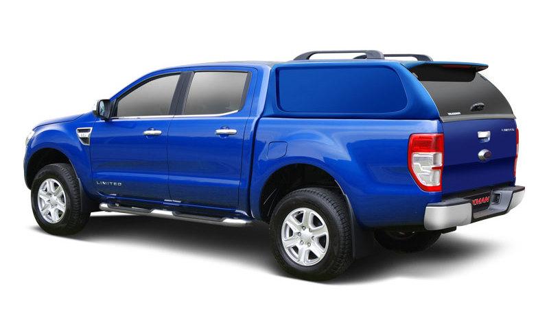 HARD TOP SLINE FORD RANGER 2012/2022 - SUPER CAB - SANS VITRES LATERALES - NOIR JAYC