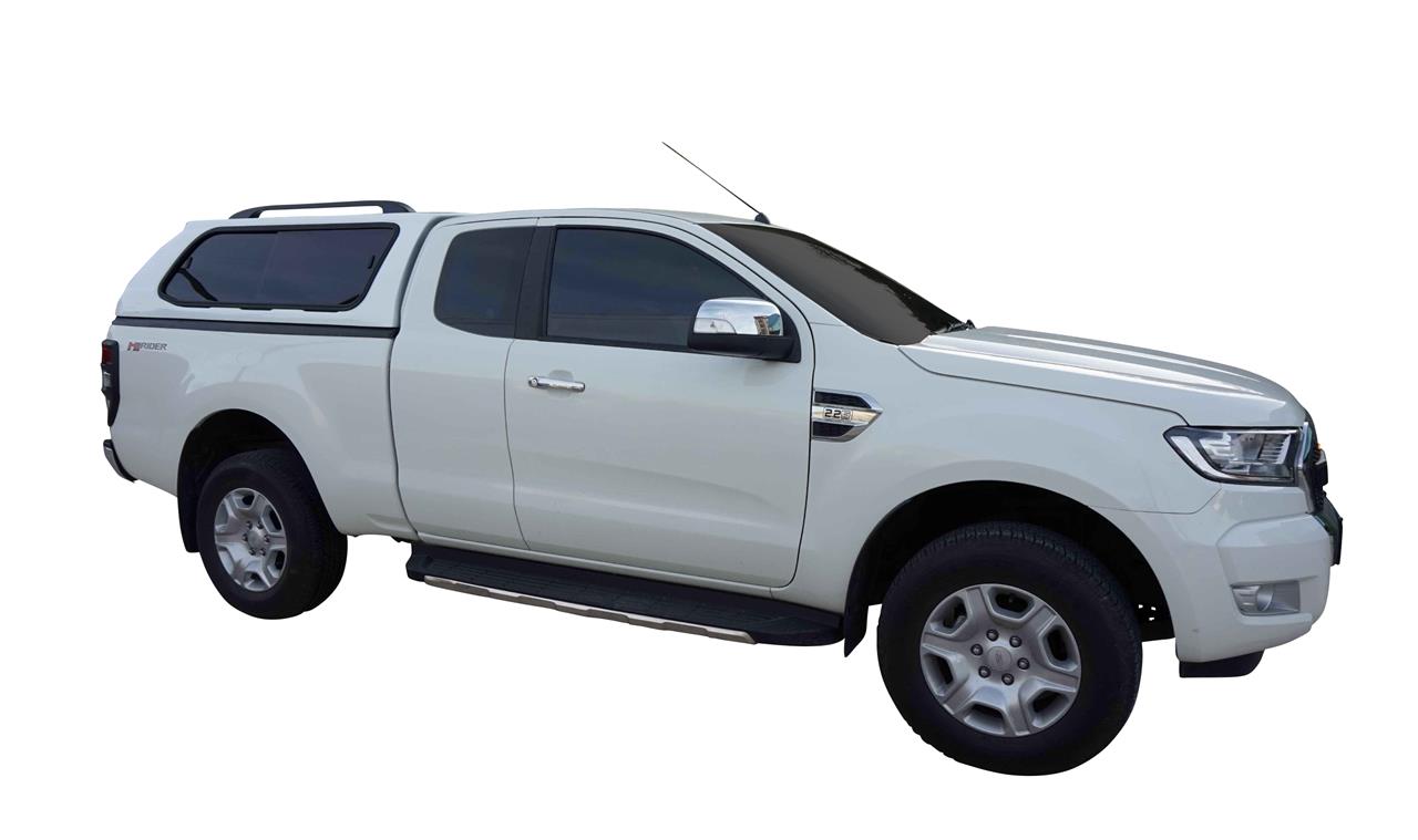 HARD TOP SLINE FORD RANGER 2012/2022 - SUPER CAB - AVEC VITRES LATERALES COULISSANTES - BLANC 7VTA