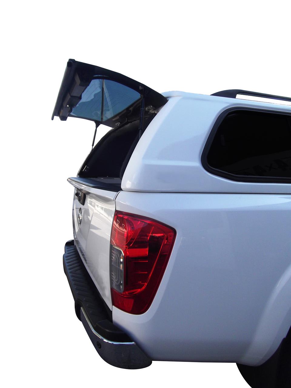 HARD TOP SLINE V2 NISSAN NP300 2016+ DOUBLE CAB - AVEC VITRES LATERALES COULISSANTES - NOIR GNO
