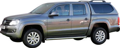 HARD TOP SLINE V2 VW AMAROK 2010+ DOUBLE CAB AVEC VITRES GRIS REFLET D'ARGENT 8E8E