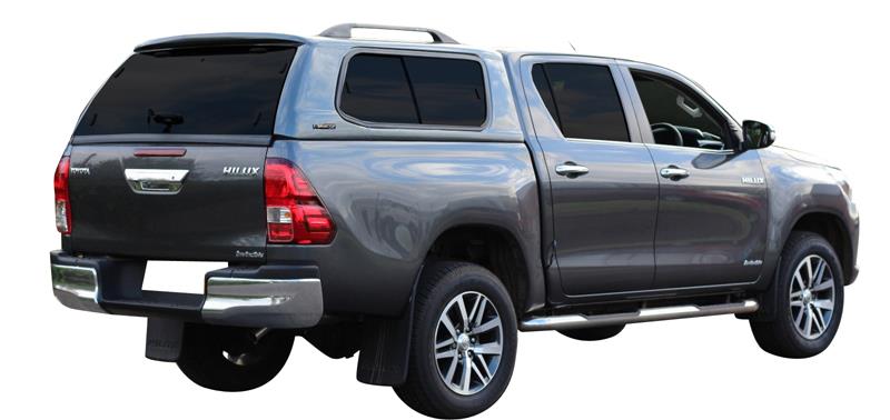 HARD TOP SLINE GLS TOYOTA HILUX 2016+ DOUBLE CAB - AVEC VITRES LATERALES COULISSANTES - VERT 6S3