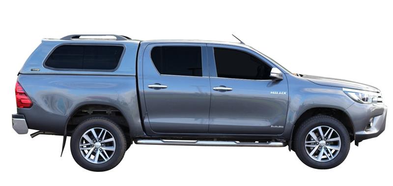 HARD TOP SLINE V2 TOYOTA HILUX 2016+ DOUBLE CAB - AVEC VITRES LATERALES COULISSANTES - BLANC 070